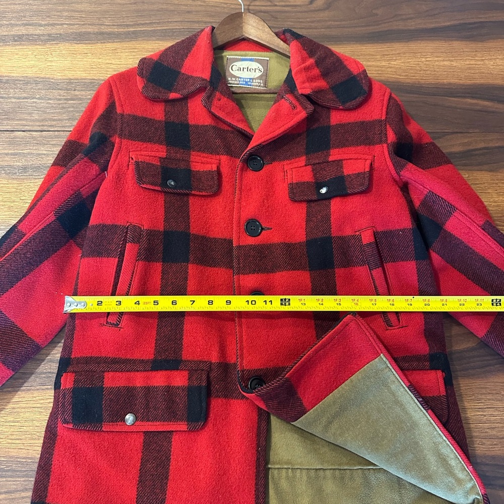 Carter's Bold Red and Black Checkered Men's Coat